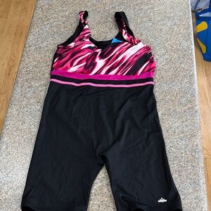 Aquabelle Xtra Life one-piece swimsuit with built-in shorts - size 20